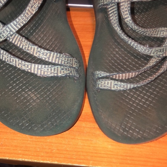 Chaco ZX2 Classic Women's Blue and Tan Print Sandals - Picture 9 of 9